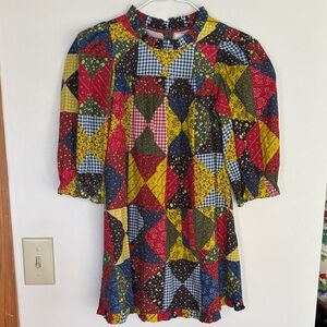 Doen Colorful Patchwork girls Dress size 8